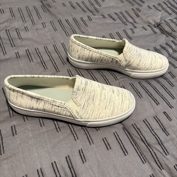 Keds Shoes Women’s Size 8 Softerra Slip On Cream Marled Comfort Casual Shoes - Picture 9 of 12